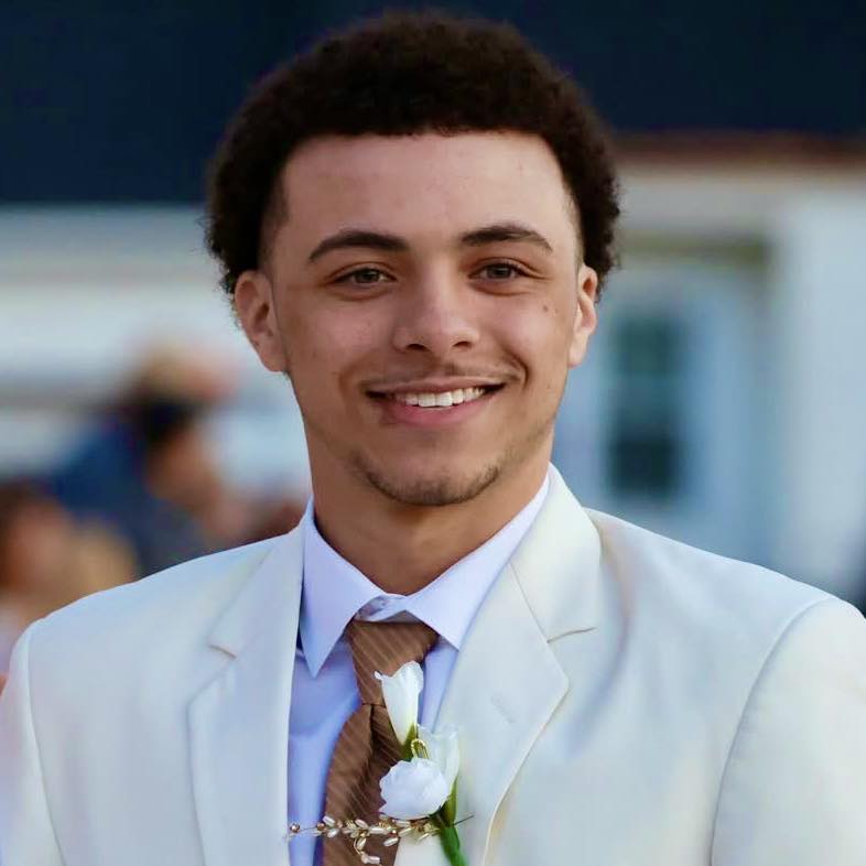 Young man at prom